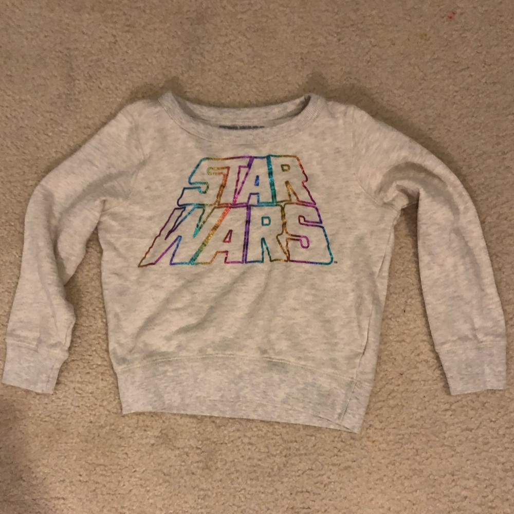 EUC Girls Star Wars Crewcuts sweatshirt